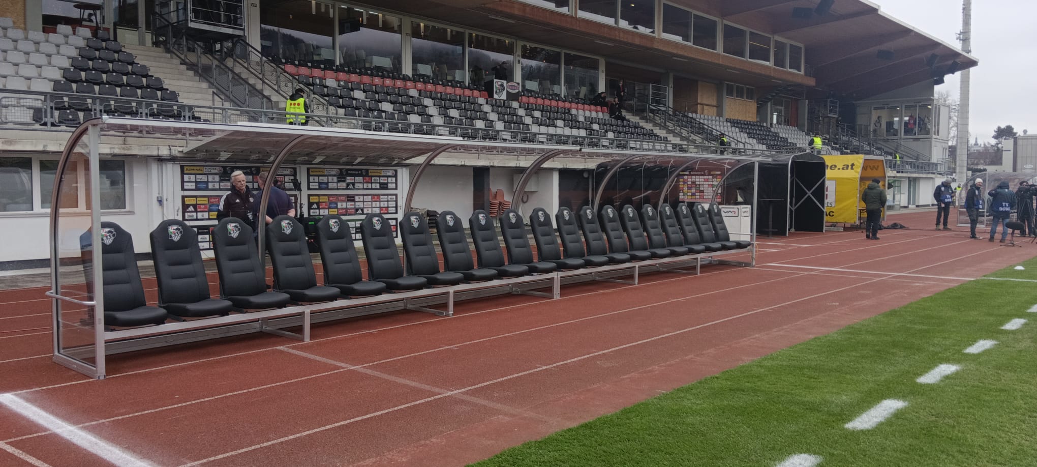 Beheizbare Spielerkabinen Sport